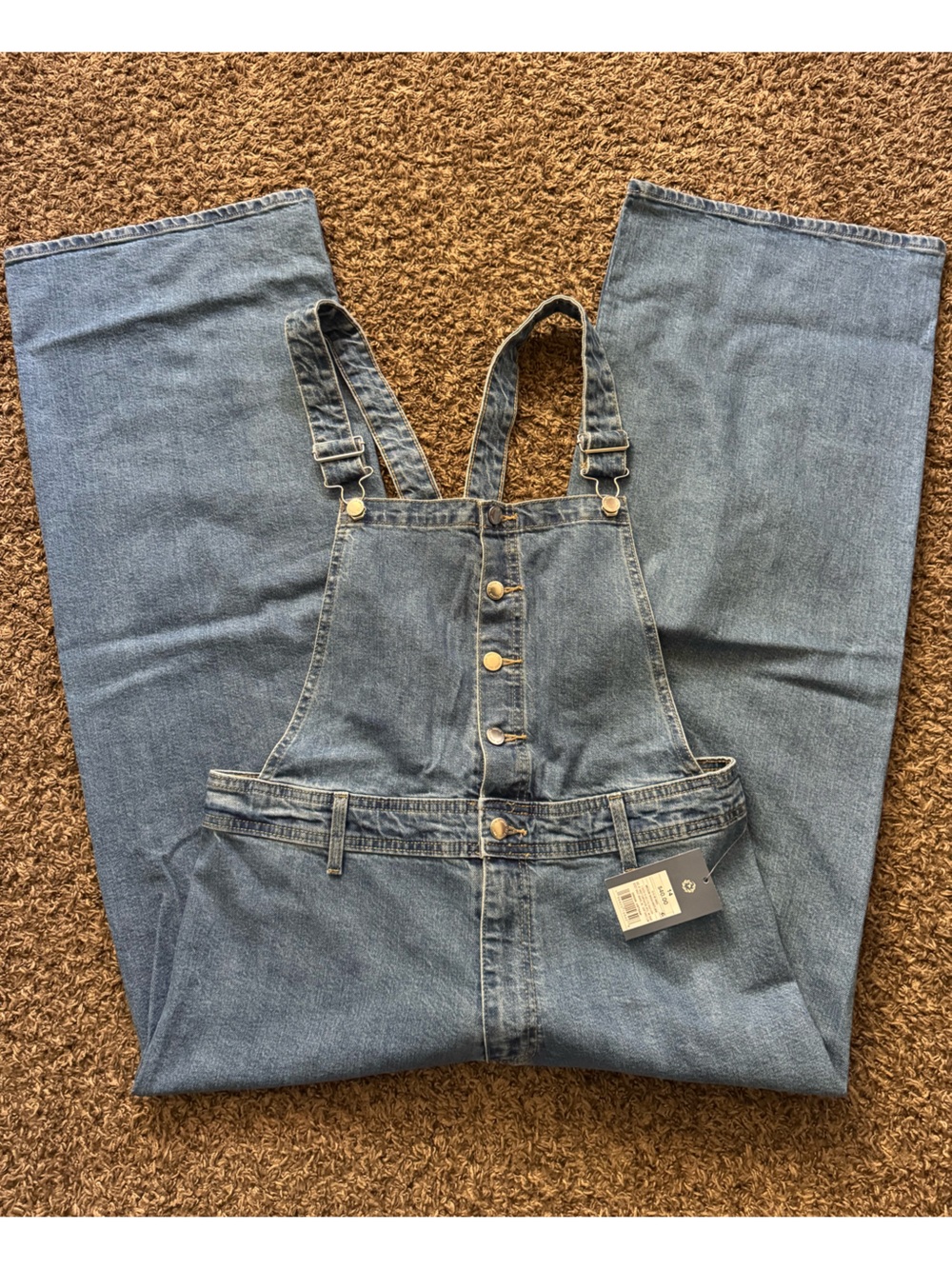 Universal Thread Light Blue Denim Bib Jumpsuit